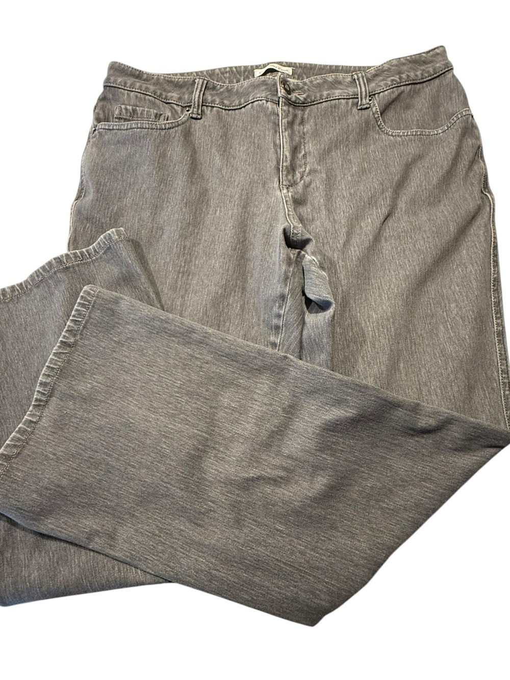 Coldwater Creek Women’s Gray Denim Jeans - Slight Flare in the Leg